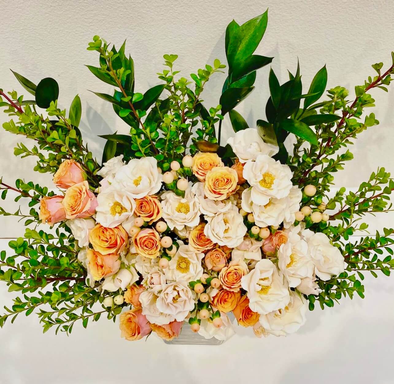 White and Orange Mixture